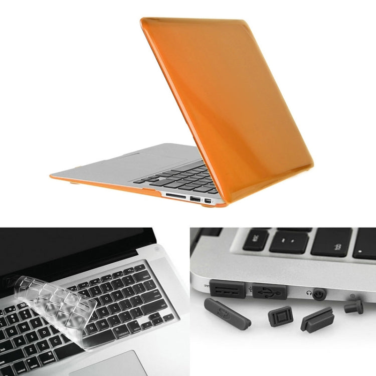 ENKAY 草帽王子 3合1套裝 MacBook Air 13.3 inch 美版 / A1369 / A1466 適用於蘋果筆記本保護殼 水晶殼+TPU鍵盤保護膜+防塵塞