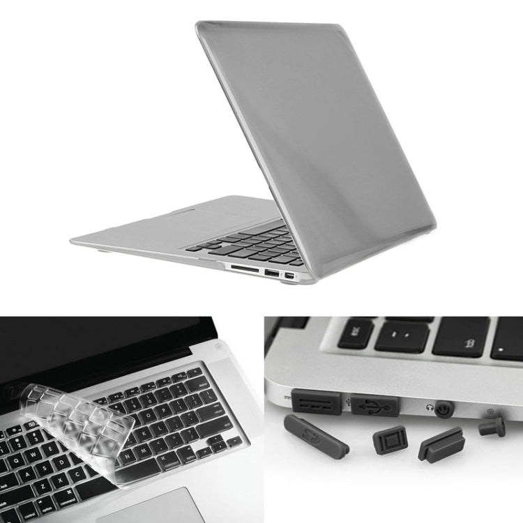 ENKAY 草帽王子 3合1套裝 MacBook Air 13.3 inch 美版 / A1369 / A1466 適用於蘋果筆記本保護殼 水晶殼+TPU鍵盤保護膜+防塵塞