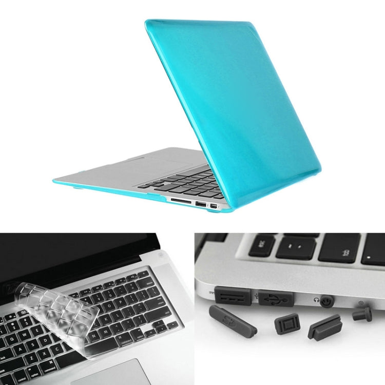 ENKAY 草帽王子 3合1套裝 MacBook Air 13.3 inch 美版 / A1369 / A1466 適用於蘋果筆記本保護殼 水晶殼+TPU鍵盤保護膜+防塵塞