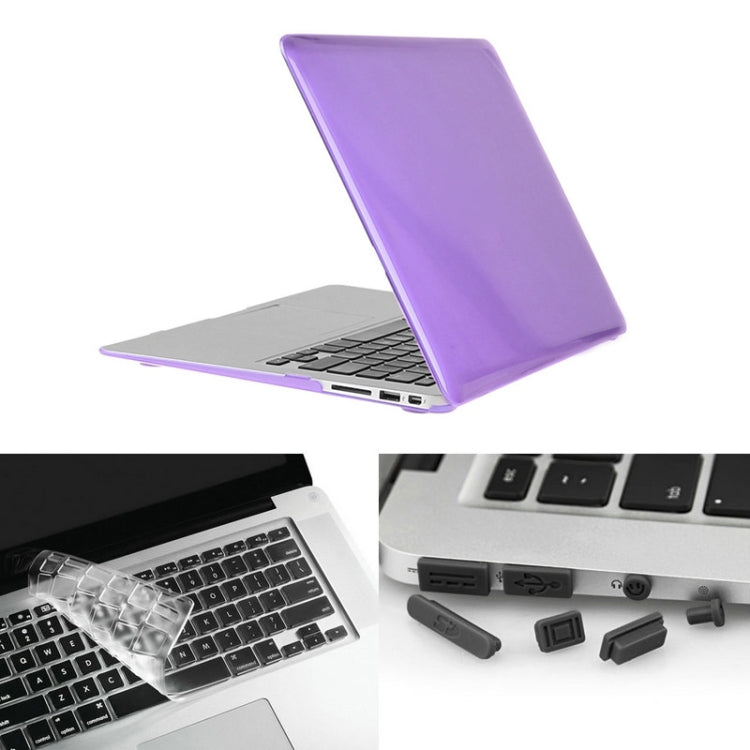 ENKAY 草帽王子 3合1套裝 MacBook Air 13.3 inch 美版 / A1369 / A1466 適用於蘋果筆記本保護殼 水晶殼+TPU鍵盤保護膜+防塵塞