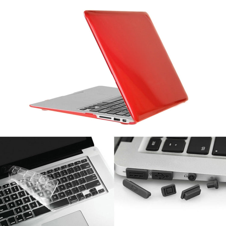 ENKAY 草帽王子 3合1套裝 MacBook Air 13.3 inch 美版 / A1369 / A1466 適用於蘋果筆記本保護殼 水晶殼+TPU鍵盤保護膜+防塵塞