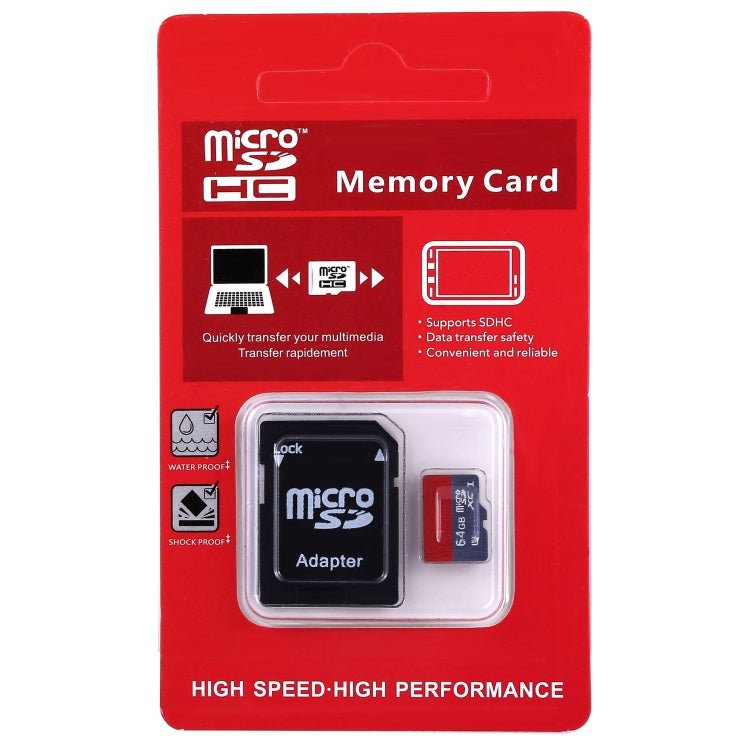 64GB TF/Micro SDHC UHS-1 紅版存儲卡帶適配器