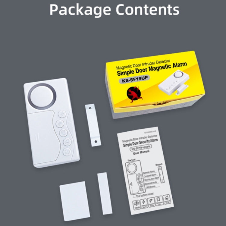 四合一 門磁冰箱延時關門鈴防盜報警器（3V）