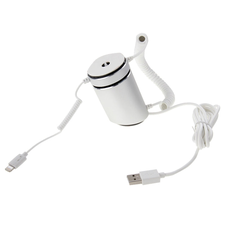 圓柱形手機防盜展示架/報警器,密碼遙控器解鎖 8pin接口蘋果設備適用