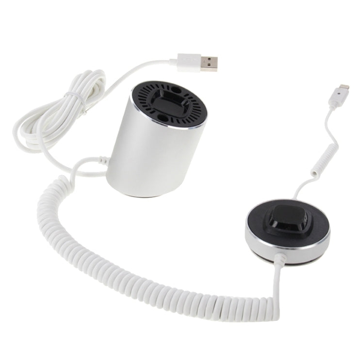 圓柱形手機防盜展示架/報警器,密碼遙控器解鎖 8pin接口蘋果設備適用