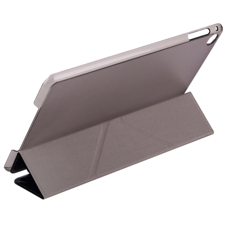 適用於蘋果iPad mini 4  蠶絲紋左右開純色變形金剛皮套 帶支架