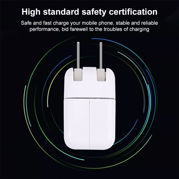 10W USB 充電適配器帶可摺疊插腳，美規