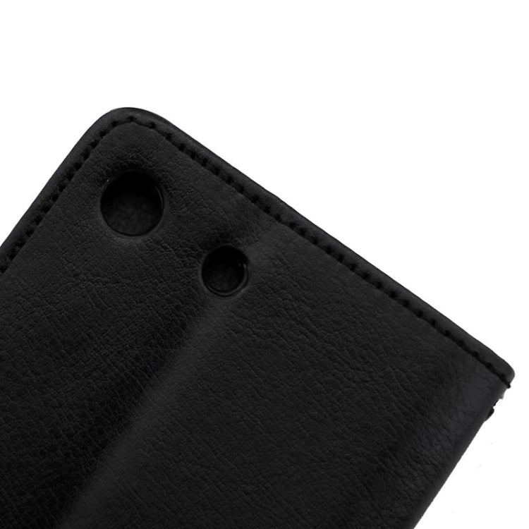 適用於索尼 Xperia M5/E5603/E5606/E5653/E5633/E5643/E5663   瘋馬紋左右開皮套 帶支架&卡槽&錢包&相框