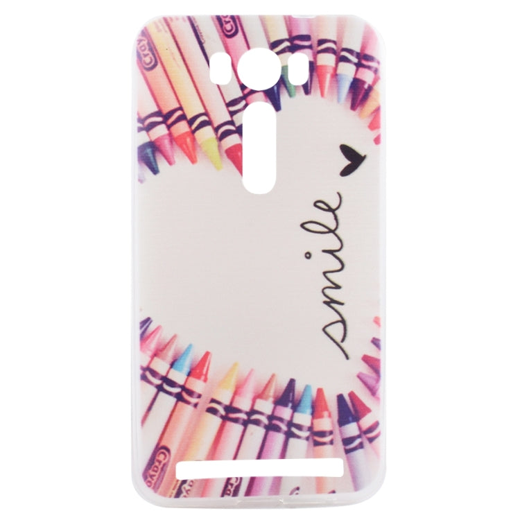 5.0寸 適用於華碩Zenfone 2 Laser / ZE500KL  花朵圖案TPU手機保護殼