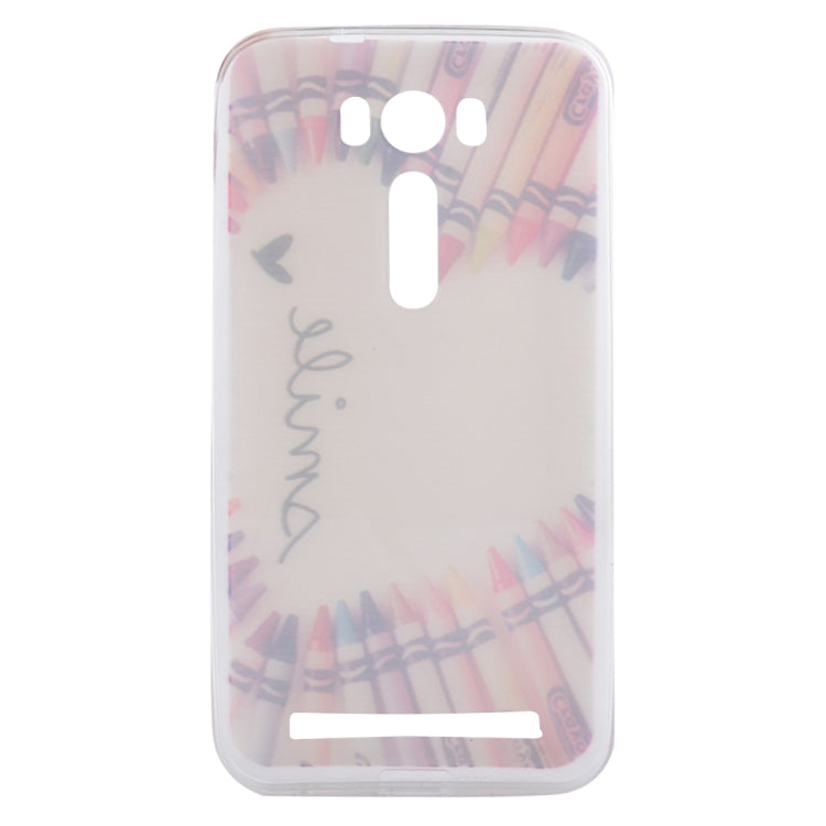 5.0寸 適用於華碩Zenfone 2 Laser / ZE500KL  花朵圖案TPU手機保護殼