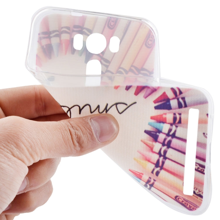 5.0寸 適用於華碩Zenfone 2 Laser / ZE500KL  花朵圖案TPU手機保護殼