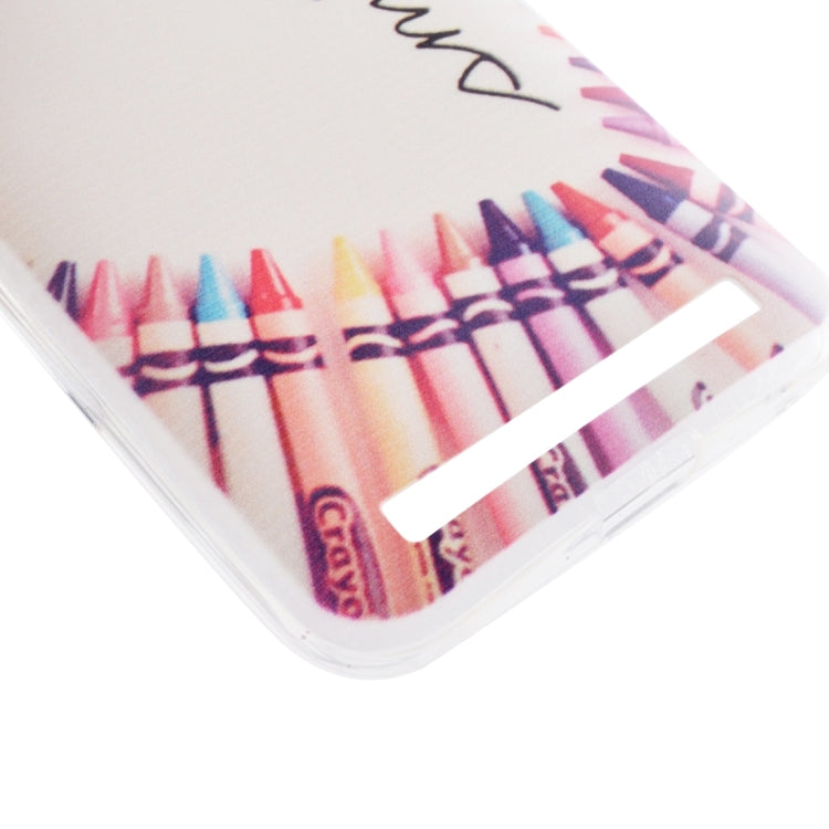 5.0寸 適用於華碩Zenfone 2 Laser / ZE500KL  花朵圖案TPU手機保護殼