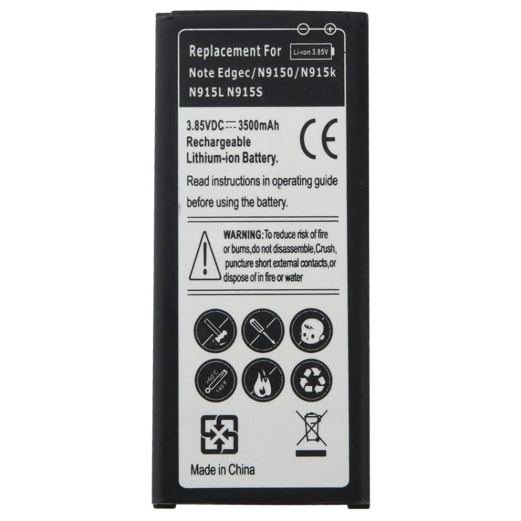 適用於Samsung Galaxy Note Edge / N9150 / N915K / N915L / N915S 3.85V / 3500mAh 可充鋰聚合物電池