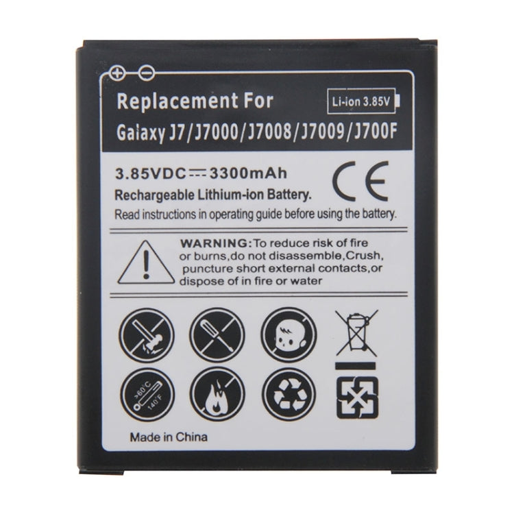 適用於三星Galaxy J7 / J7000 / J7008 / J7009 / J700F  3300mAh 可充鋰離子電池