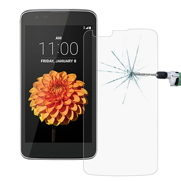 適用於LG K7  0.26mm厚度 9H表面硬度 2.5D弧邊 鋼化玻璃保護膜