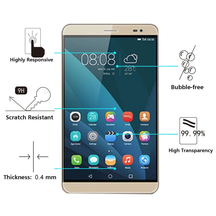 適用於華為 MediaPad X2 0.4mm直面 鋼化玻璃膜