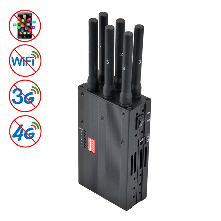JAX-121A-6D GSM / CDMA / DCS / PCS / 3G / 4G / Wifi 手機信號屏蔽器