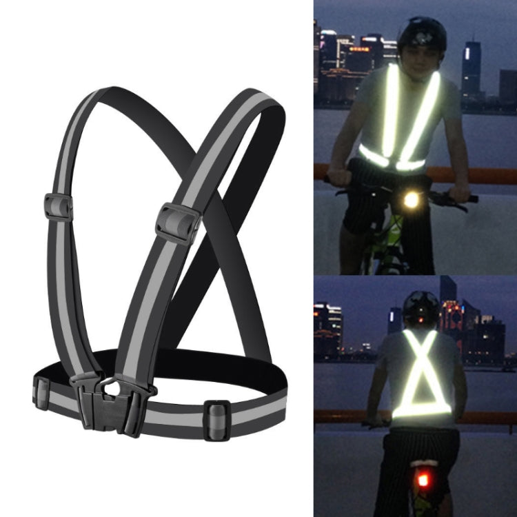 夜晚騎行跑步 反光背心 彈性款