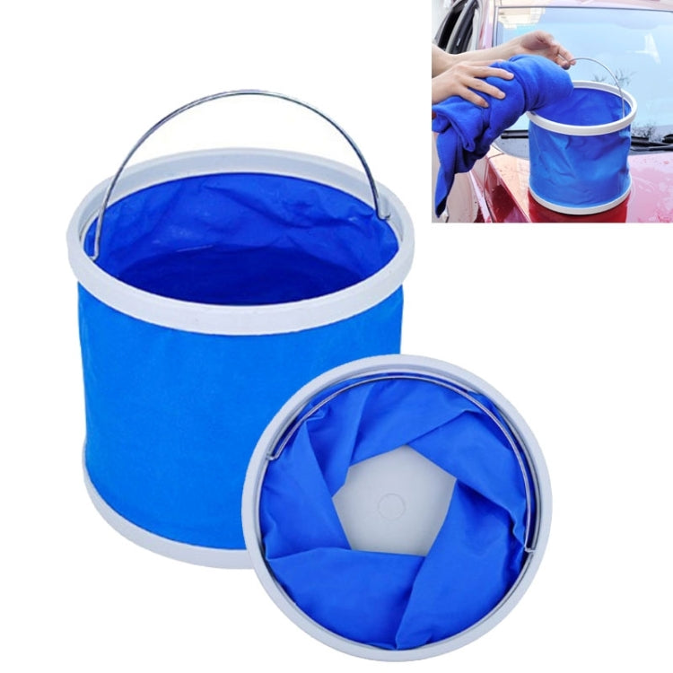 9L車載多功能可摺疊伸縮洗車工具水桶 顏色隨機, Foldable Bucket