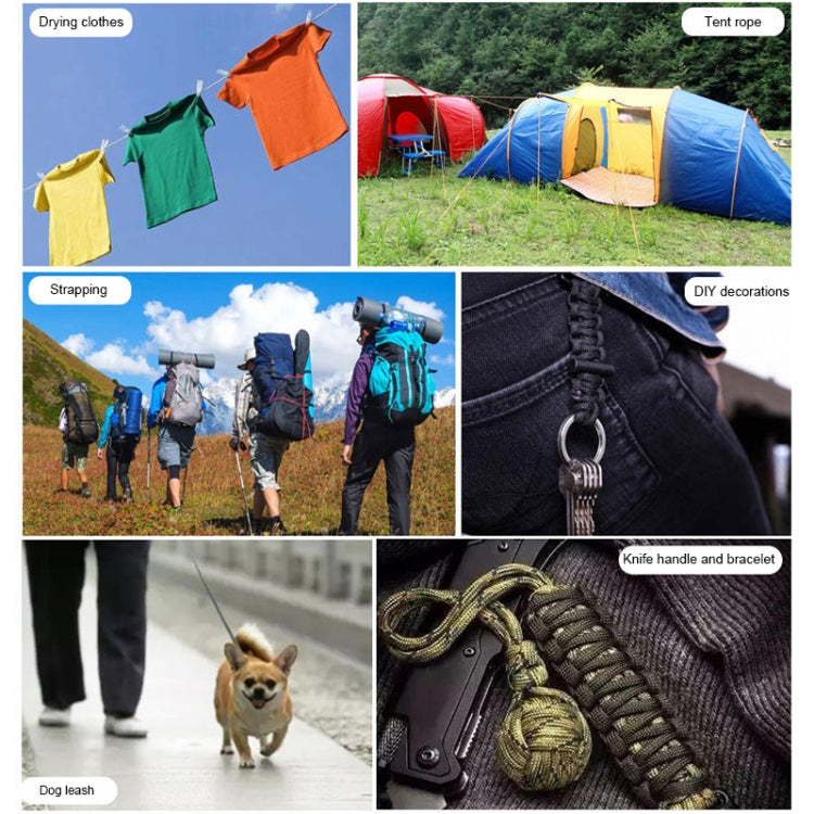 100米 7芯傘兵繩,軍綠色