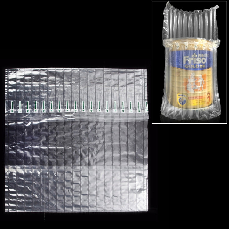 100個賣 奶粉氣柱袋，手機&彩盒包裝，尺寸：28x21x7cm, 歡迎定製不同logo和尺寸