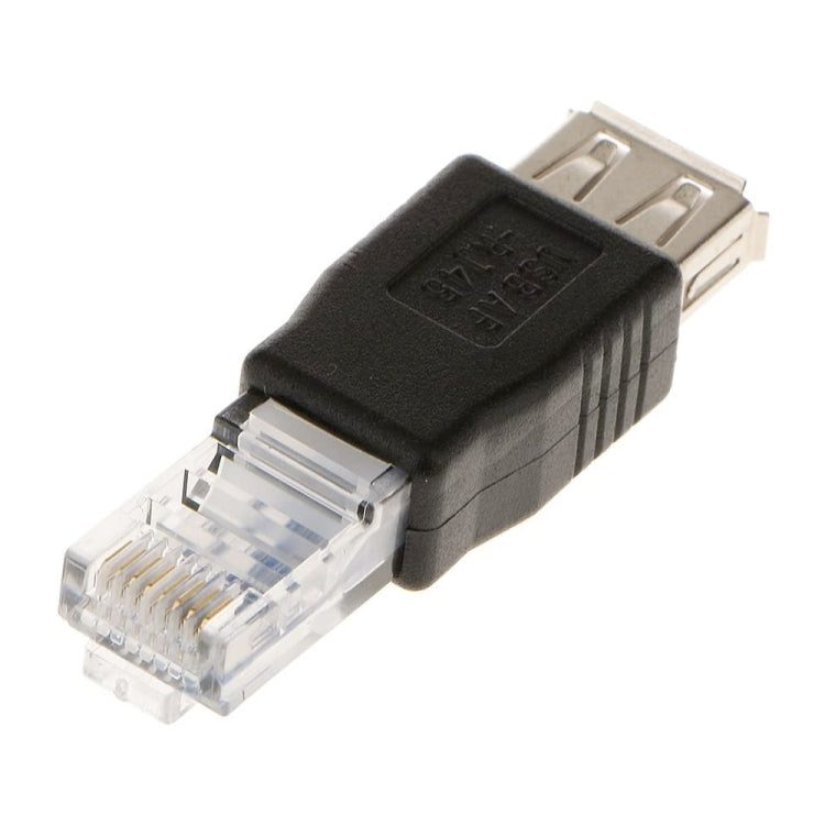 RJ45公頭轉USB母頭適配器