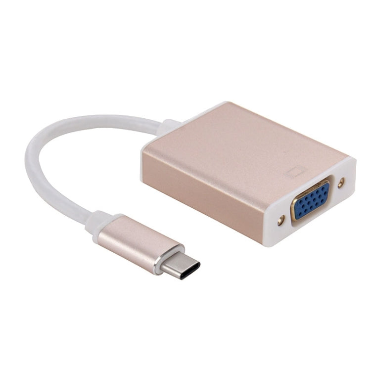 USB 3.1 Type-C to VGA 多显示適配器/轉換器,線長約10cm