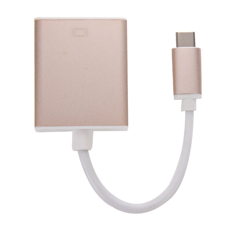 USB 3.1 Type-C to VGA 多显示適配器/轉換器,線長約10cm