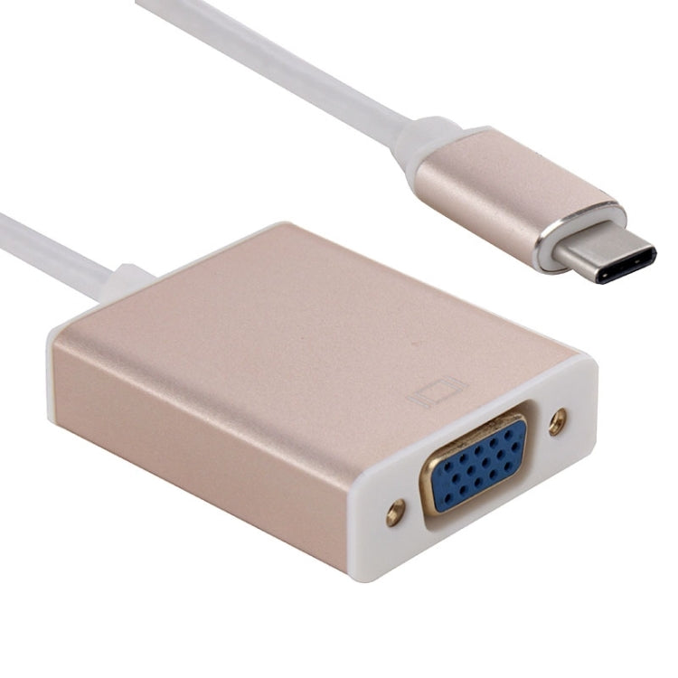 USB 3.1 Type-C to VGA 多显示適配器/轉換器,線長約10cm