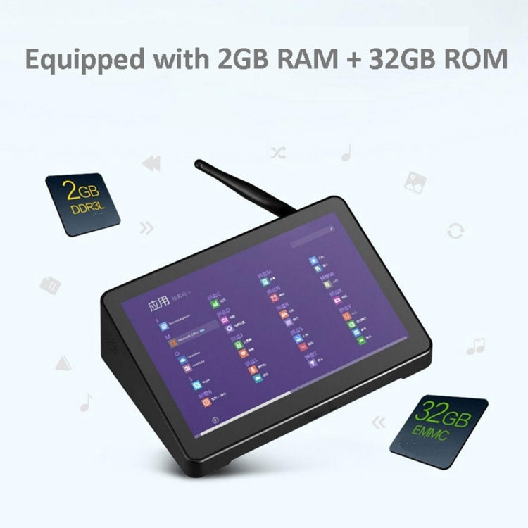 Pipo X9 8.9英寸迷你PC智能盒子/盒式平板電腦 安卓7.0 RK3288四核 2+32GB 支持WiFi藍牙HDMI英特網TF卡