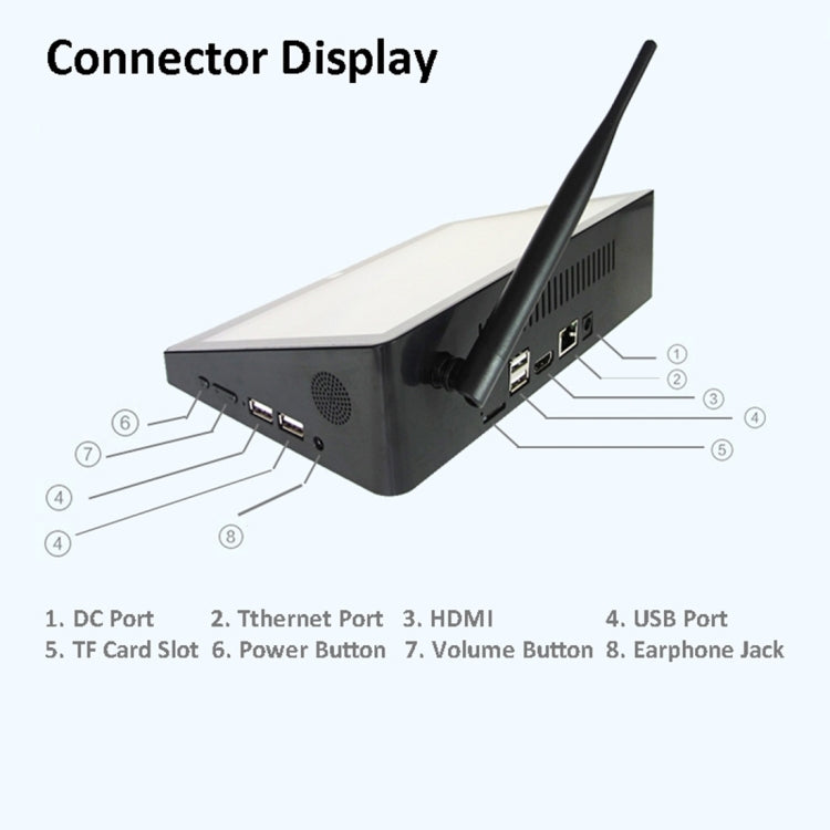 Pipo X9 8.9英寸迷你PC智能盒子/盒式平板電腦 安卓7.0 RK3288四核 2+32GB 支持WiFi藍牙HDMI英特網TF卡
