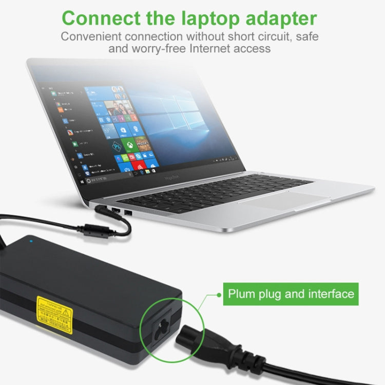 1.2m 銅渣材料美規梅花尾電源線