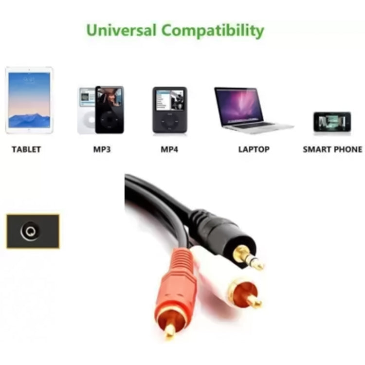 一分二 3.5mm轉2RCA 音頻線, 線長: 1.5m