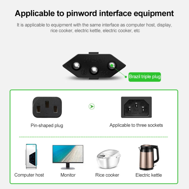 巴西電源線, 1.2m