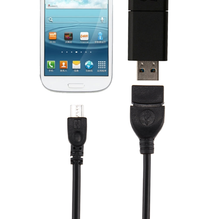 USB 2.0 母頭轉micro 5 Pin公頭  OTG
