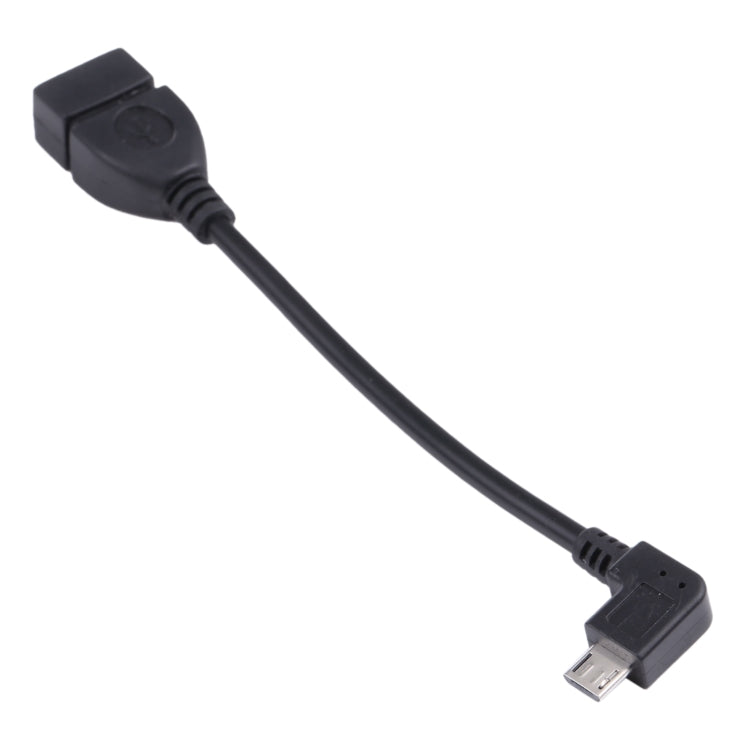 Micro USB 轉 USB 2.0接頭, 90度, 帶OTG,