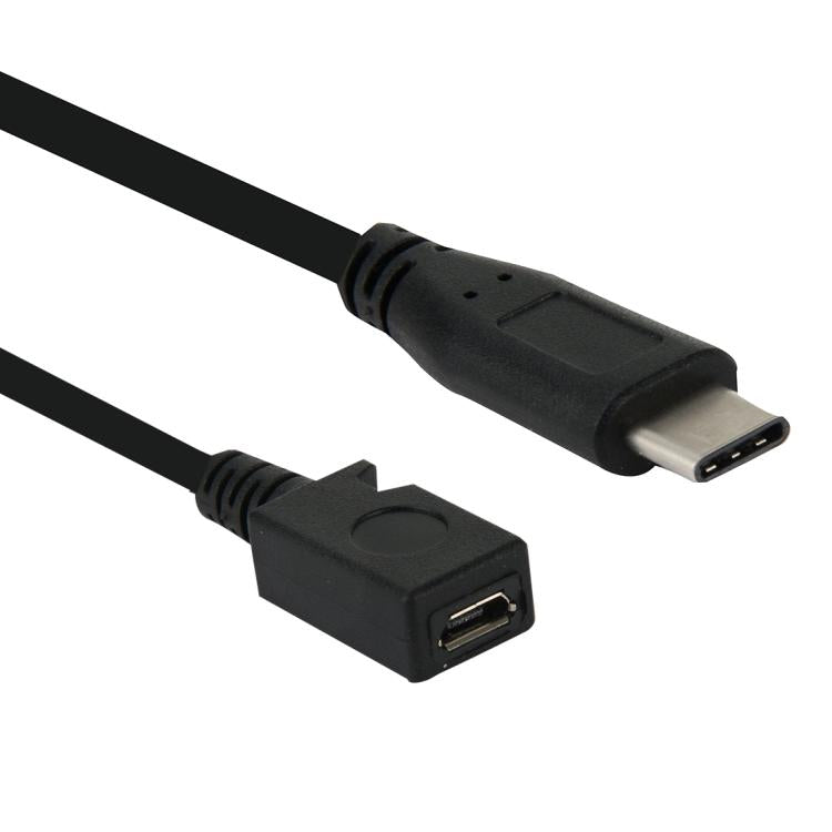 USB-C / Type-C 3.0 Male to Micro USB Female Cable Adapter, Length: 29cm