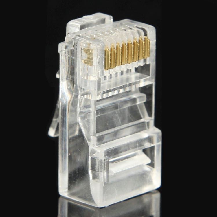 100pcs /Pack RJ45 Connector Modular Plug, Gold: 3u