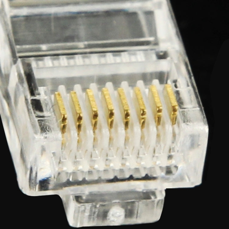 100pcs /Pack RJ45 Connector Modular Plug, Gold: 3u