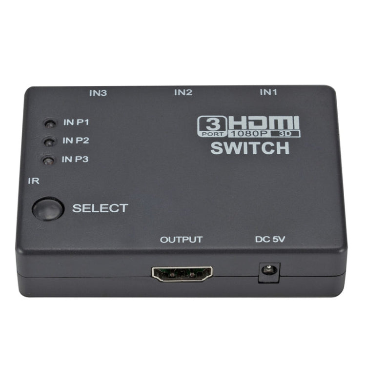 高清1080P 3D HDMI 3口切換器 帶遙控