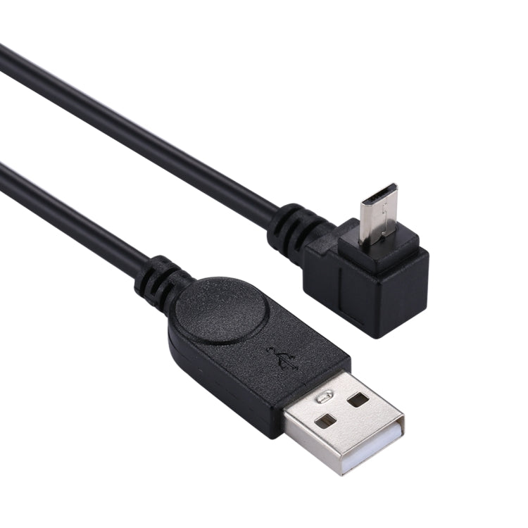 Micro USB 轉 USB 數據線 90度下彎, 29cm