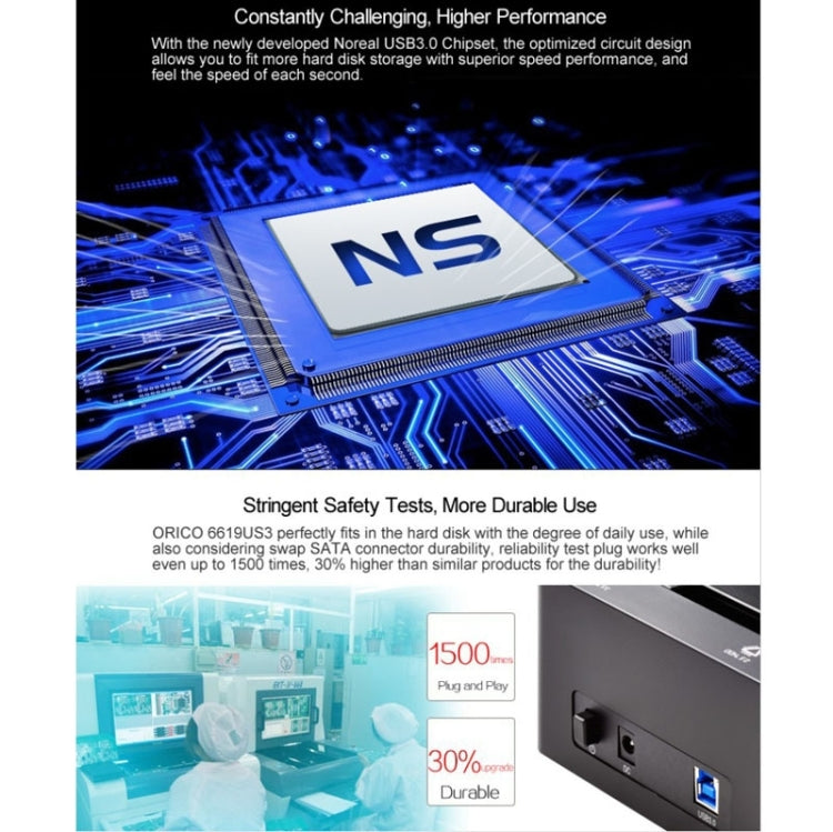 ORICO 6619US3 USB3.0 移動硬盤盒2.5 / 3.5寸硬盤座