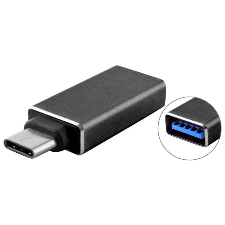 USB 3.1 Type-C公頭轉USB3.0母頭 金屬轉接頭
