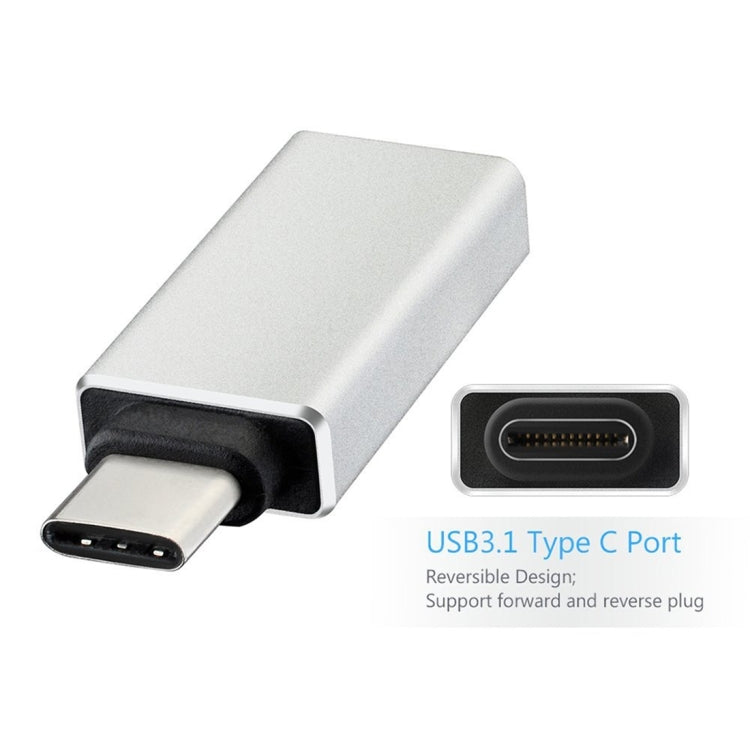 USB 3.1 Type-C公頭轉USB3.0母頭 金屬轉接頭