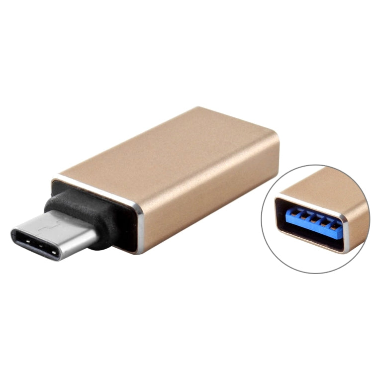 USB 3.1 Type-C公頭轉USB3.0母頭 金屬轉接頭