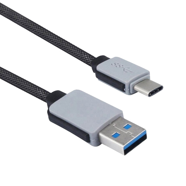 編織漁網USB 3.1 Type-C 轉 USB 3.0 AM 可過2A電流 充電/數據線, 長度1米