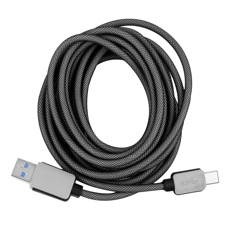 編織漁網USB 3.1 Type-C 轉 USB 3.0 AM 可過2A電流 充電/數據線, 長度3米