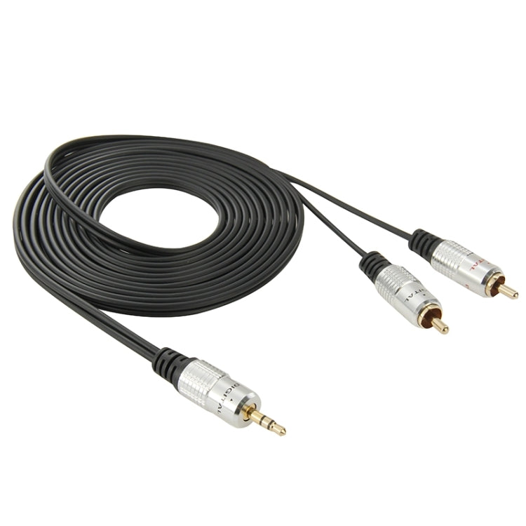 一分二 3.5mm轉2RCA 音頻線, 線長: 3米