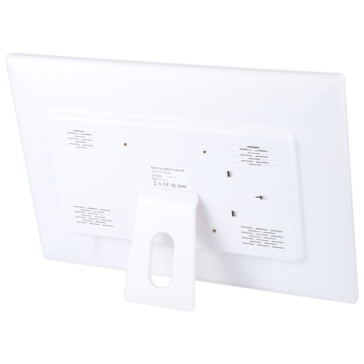 17 inch LED 显示多媒體數碼相框, 帶遙控 塑膠面板 白色
