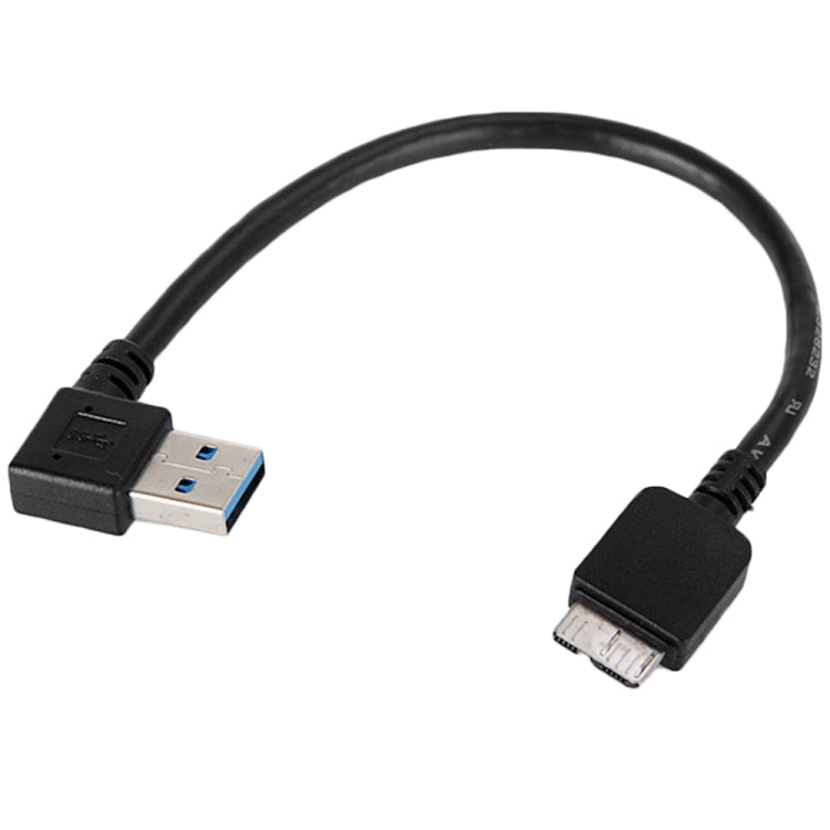 USB 3.0 公頭 轉 Micro USB 3.0公頭適配器, 右彎角 12cm